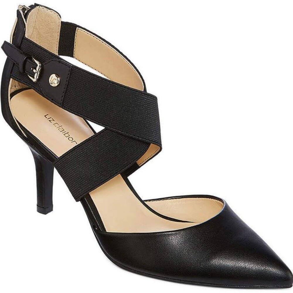 Liz Claiborne Keegan Black Heel Size 7.5M